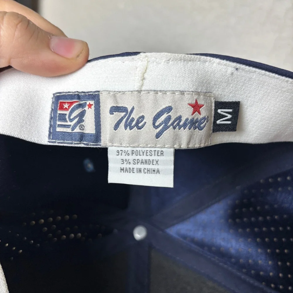 The Game Chicago White Sox Hat Navy Light Blue Fitted Flat Brim Size Medium MLB - Picture 5 of 8